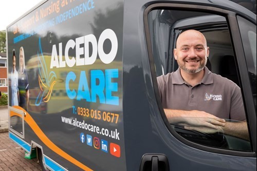 Image Shows Adam Garvey Group Events Manager At Alcedo Care Smaller