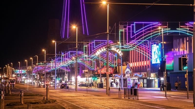 The Golden Mile Display At Blackpool Illuminations Credit Visitblackpool