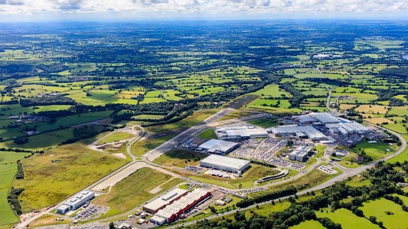Aerial View Of Samlesbury Enterprise Zone