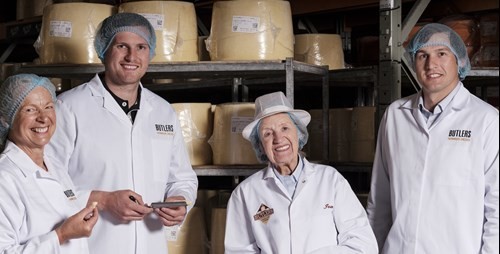 Butlers Farmhouse Cheeses L R Gillian Hall Daniel Hall Jean Hall Matthew Hall 2