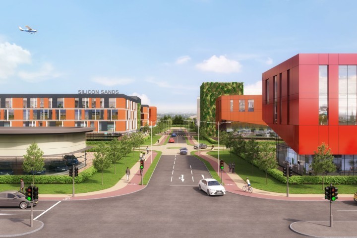 Artists impression of how Silicon Sands could look