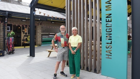 Officials at Haslingden Market