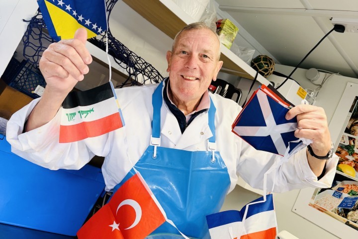 Accrington Market is getting ready for the international flag trail this Saturday.jpg.jpg