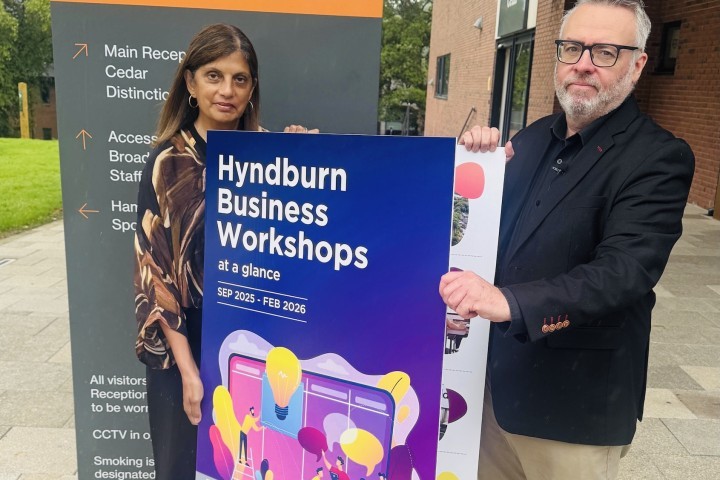 Salma Chaudry Economic Development Manager at Hyndburn Borough Council and Cllr Scott Brerton Cabinet Member for Business and Growth at Hyndburn Borough Council.jpg.jpg