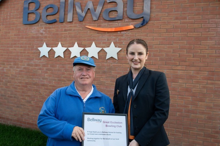 Terry Shields (left) with Bellway sales advisor Lauren.jpg.jpg