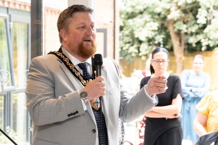 The Mayor's official welcome and thanking the team for the community connections already made SMALLER.jpg.jpg