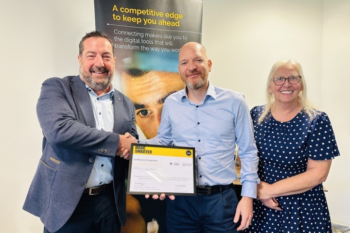 Simon Keogh (Siemens Digital Industries, Made Smarter North West’s Steering Board), Paul Fleming (Fleming Howland), Dr Ann Mulhaney (University of Salford).JPG.jpg