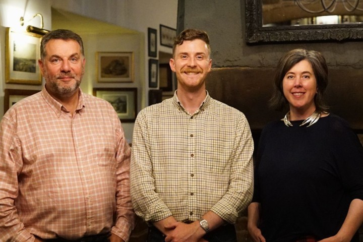 L R James Butcher Rory Southworth Hazel Savage
