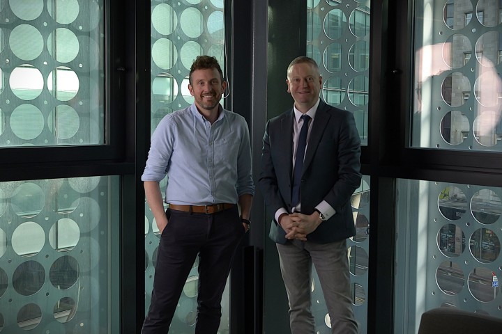 Oliver Burton; Right: David Clegg, Founding Partner, AMS Group