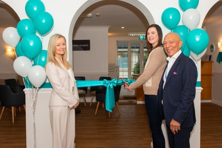 Sara Rajiah, Executive Director, Greater Lancashire Hospital and Bespoke Healthcare Group; Maya Ellis, Member of Parliament for Ribble Valley; Gwam Rajiah, Executive Chair, Greater Lancashire Hospital and Bespoke Healthcare Group.