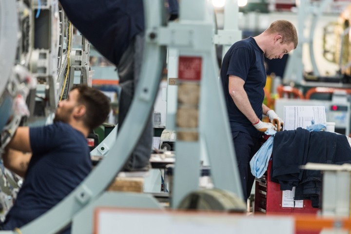 Workers on the shop floor