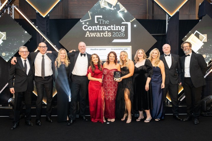 The Team At Ics Celebrating Their Win