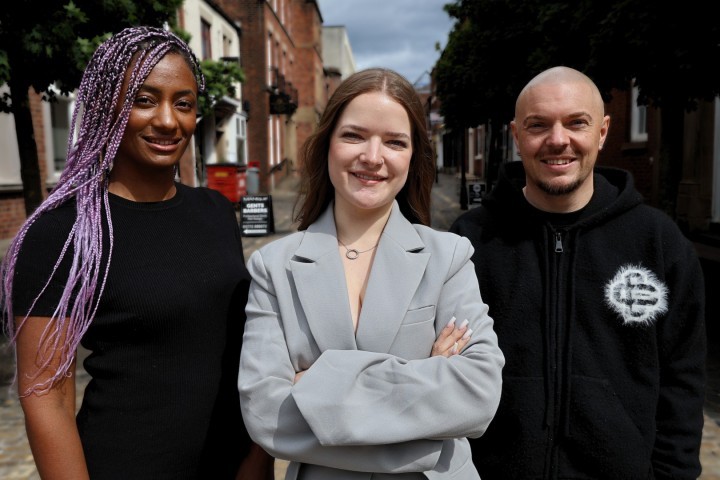 UrFuture Co Founders LR Jayel Williams Holly Hobbs And Tom Keighley