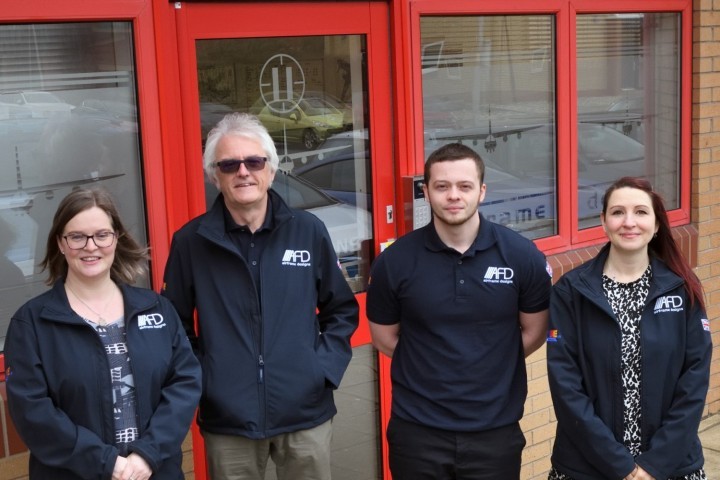 Left To Right Are Briony Goodall Clint Jones Macsen Taker And Bryony Goodall Of Airframe Designs