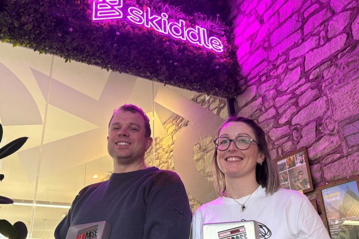Rich Dyer co-founder of Skiddle and Sarah Mitchell, head of support at Skiddle