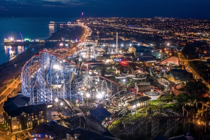Late night at Pleasure Beach resort