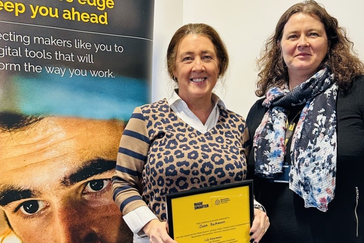 LtoR - Julia Buchanan, Director of N & J Aluminium Linings, and Ruth Hailwood, Made Smarter's Organisational Development Specialist Adviser.JPEG.jpg