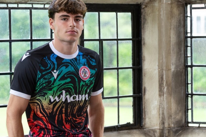 Stanley will wear the Tiffany Glass inspired kit to raise awareness of the Accrington Stanley Community Trust veterans programme.jpg.jpg