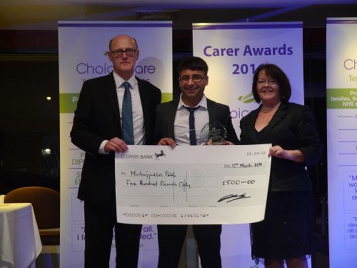 Carer of the Year - Andrew Key, Minhajjuddin Patel, Kate Hollern MP